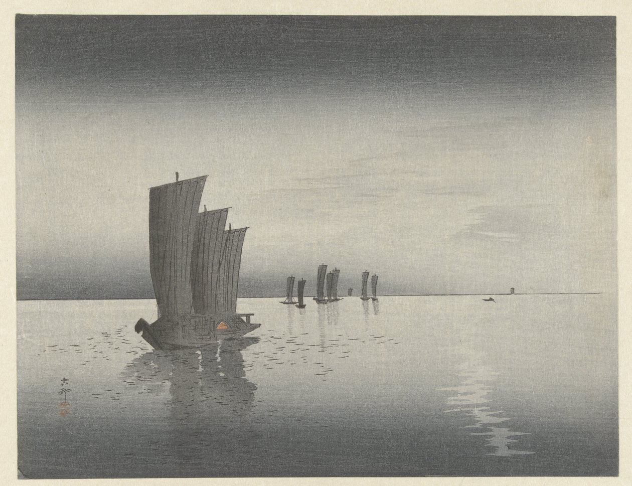 botes de pesca de Ohara Koson