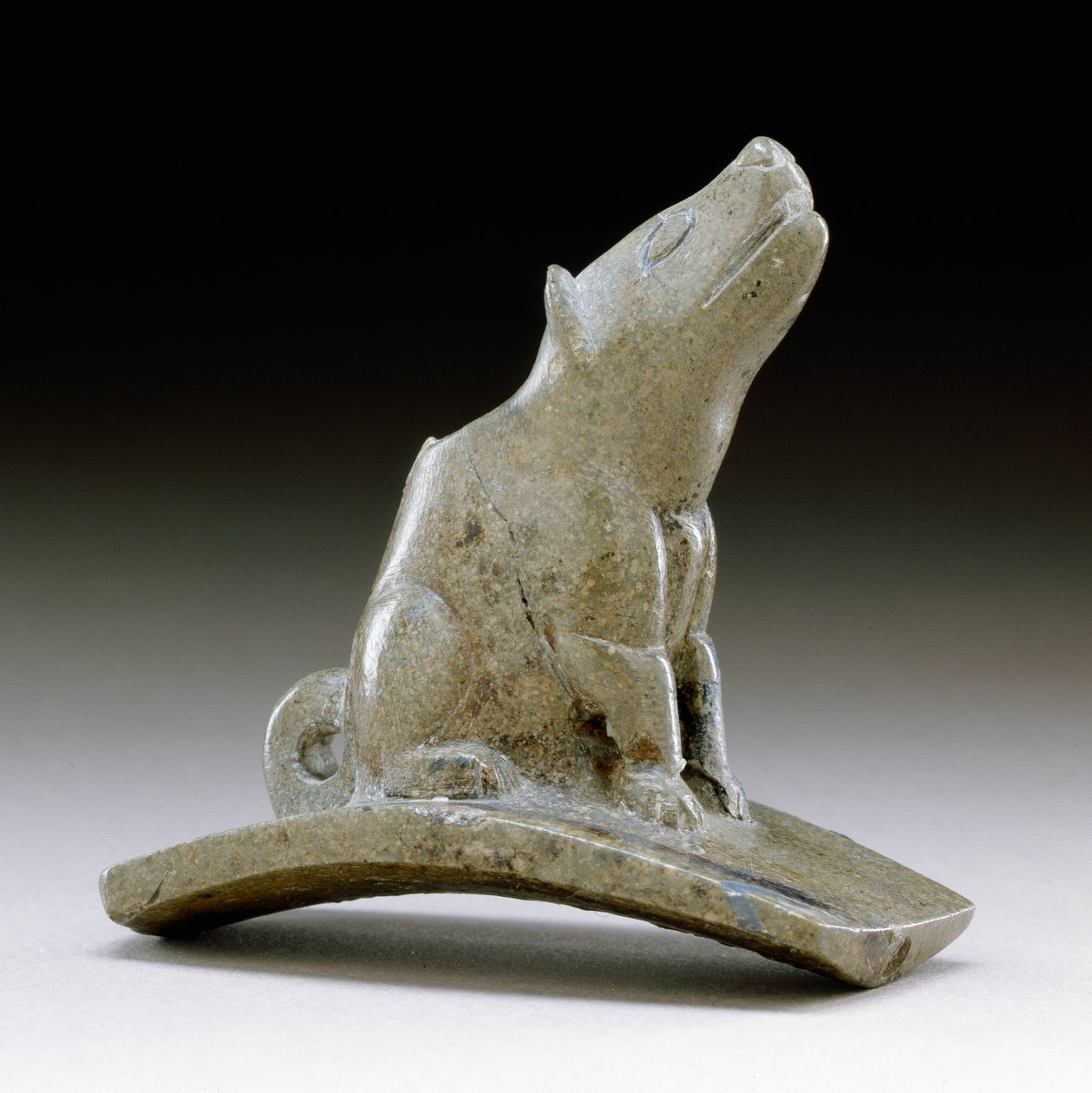 Pipa de plataforma de coyote, 200 a.C.-100 d.C. de Ohio Hopewell culture