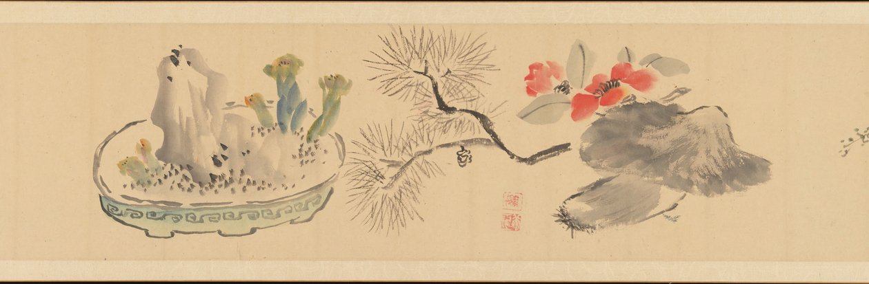 Carta con Flores, 1831 de Okada Hanko