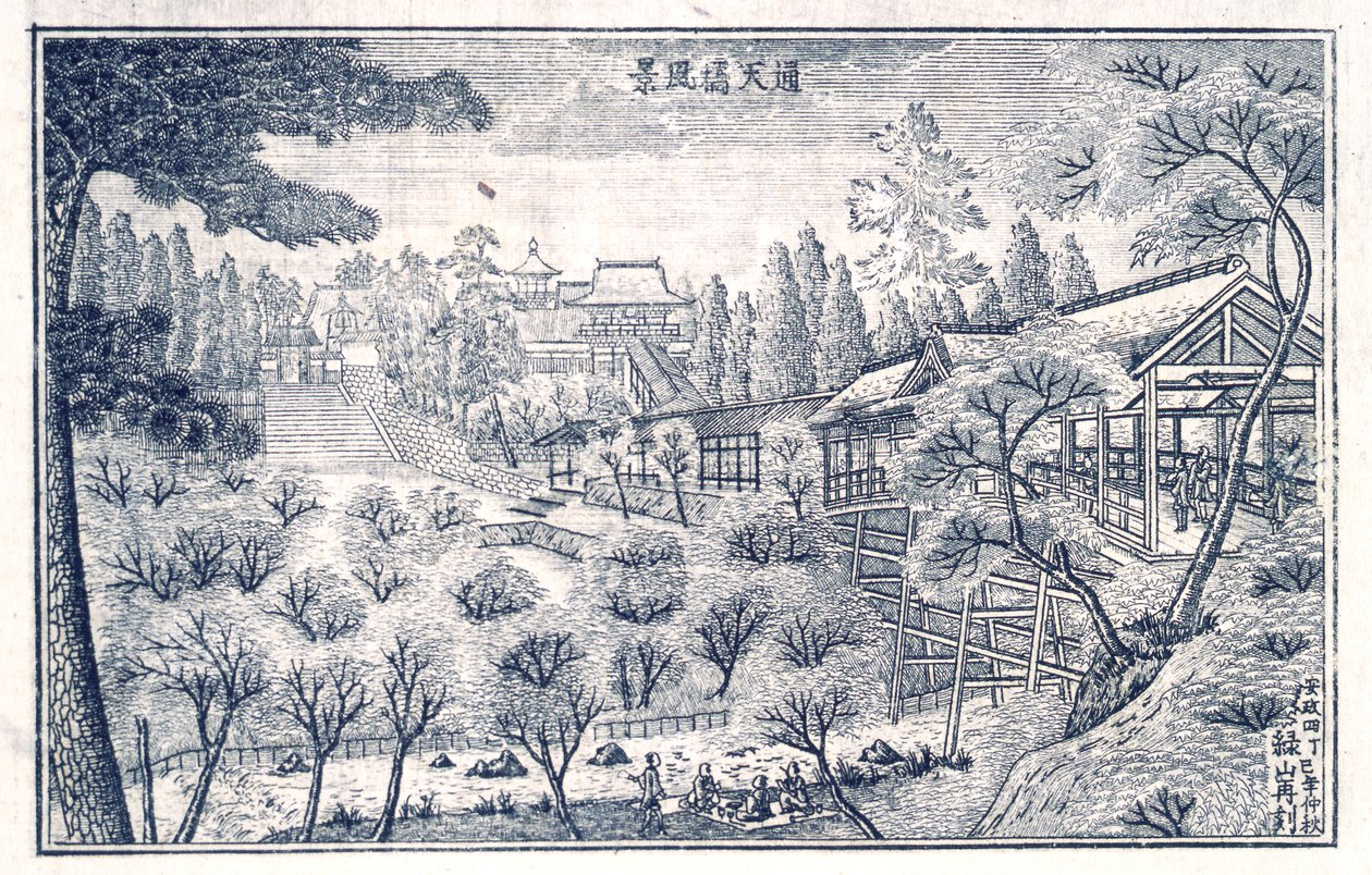 Libro de Vistas de Edo, p.6 de Okada Shuntosai