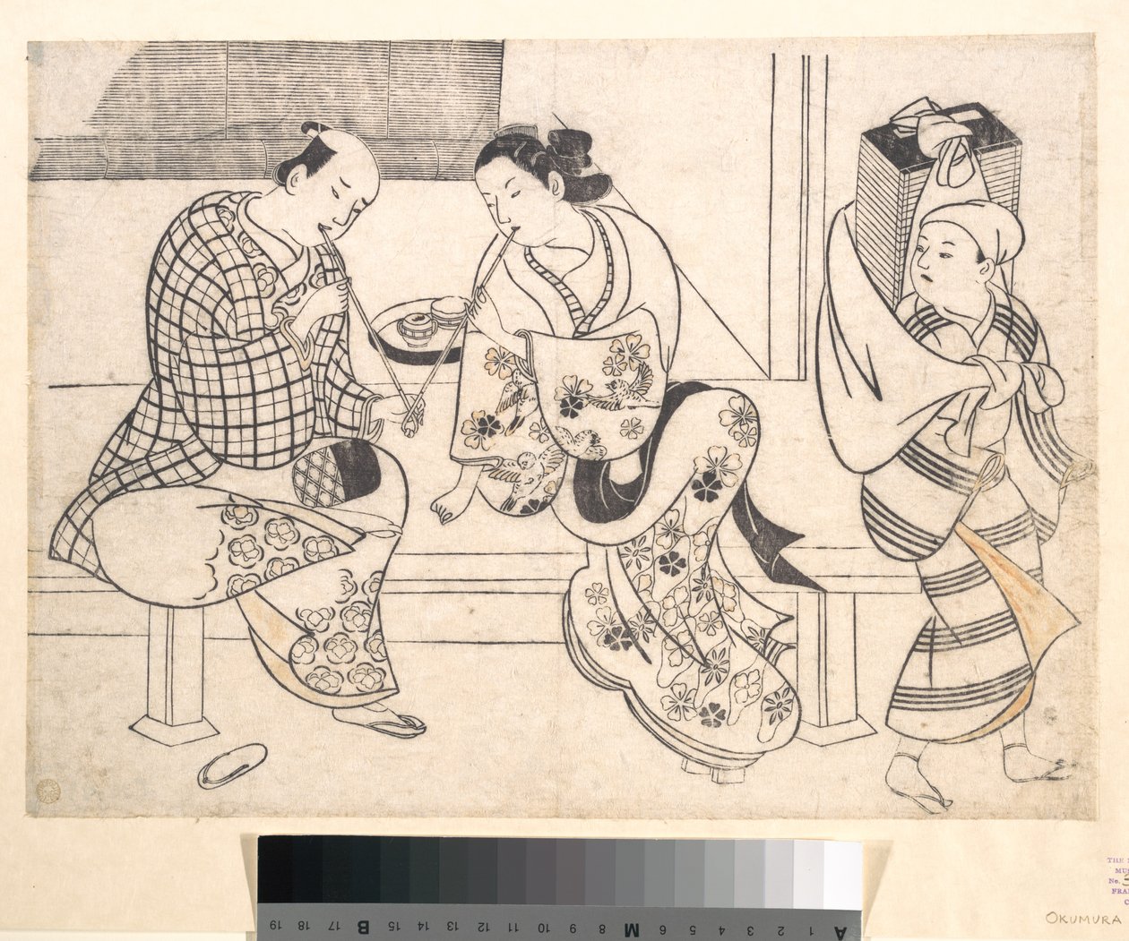Pareja amorosa de Okumura Masanobu