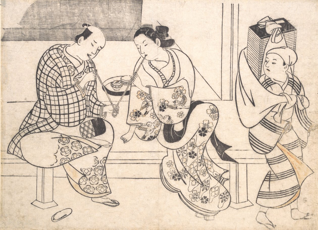 Pareja Amorosa, principios del siglo XVIII de Okumura Masanobu