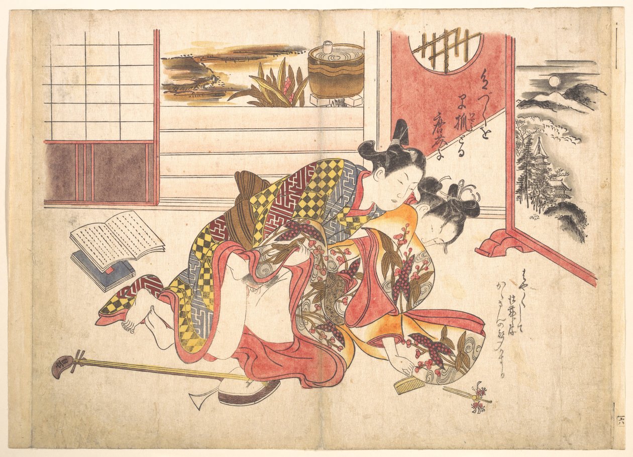 Escena de dormitorio de Okumura Masanobu