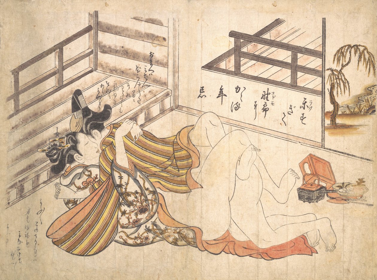 Escena de Dormitorio, ca. 1739 de Okumura Masanobu