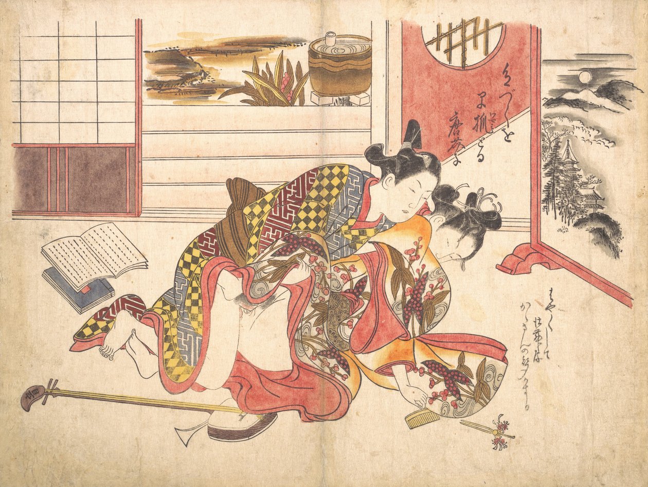 Escena de dormitorio, ca. 1739 de Okumura Masanobu