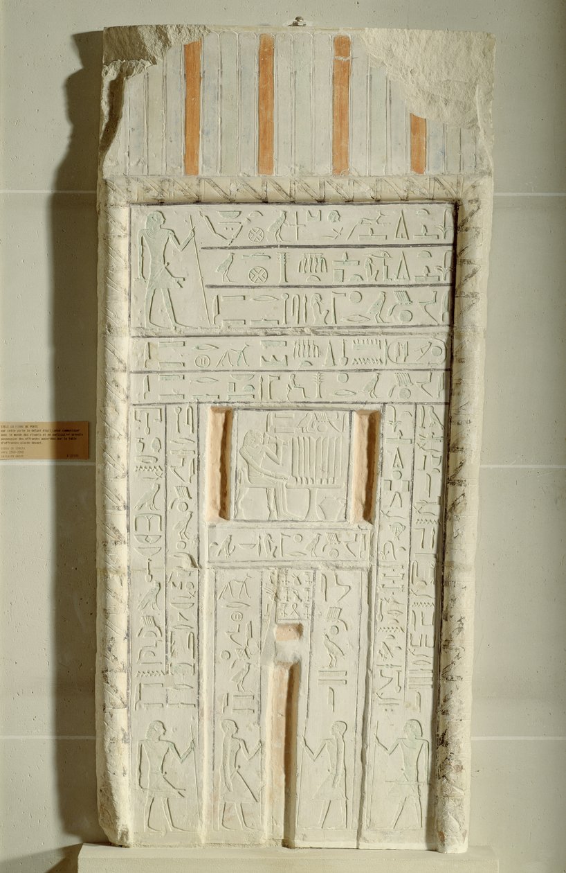 Falsa puerta de Sheshi, c.2300-2200 a.C. de Old Kingdom Egyptian