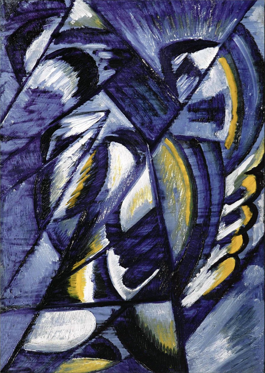 Azul sobre estaño de Olga Rozanova
