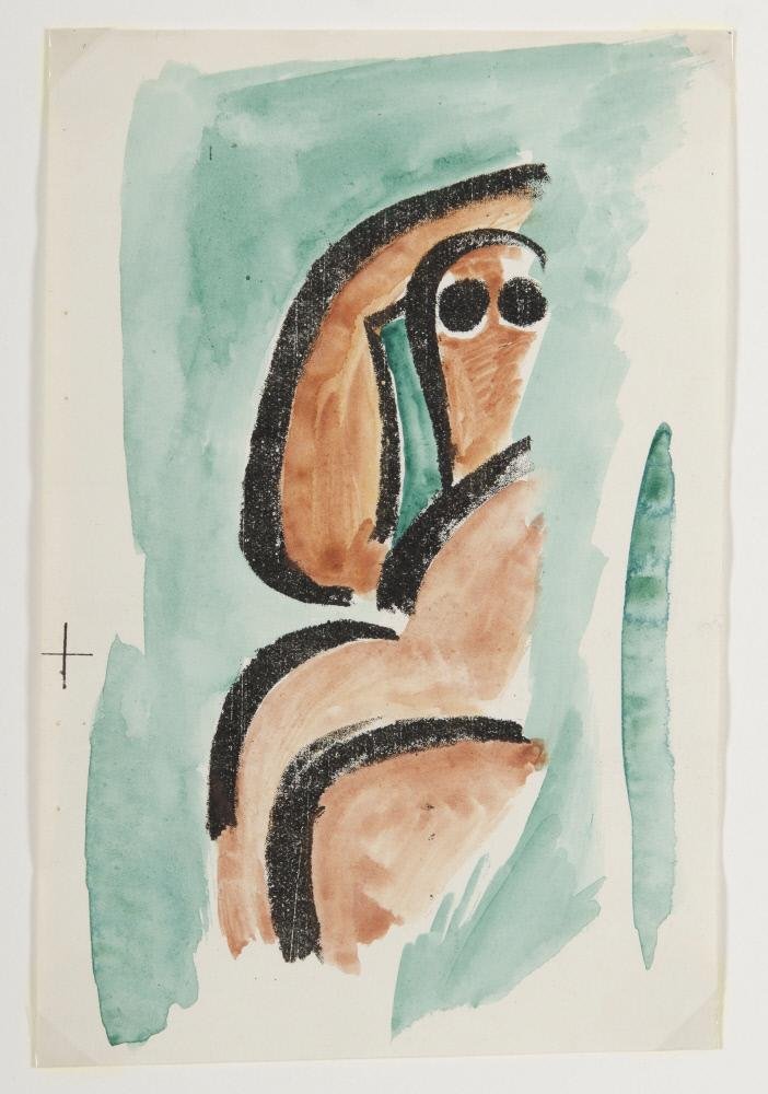 Composición no objetiva de Olga Rozanova