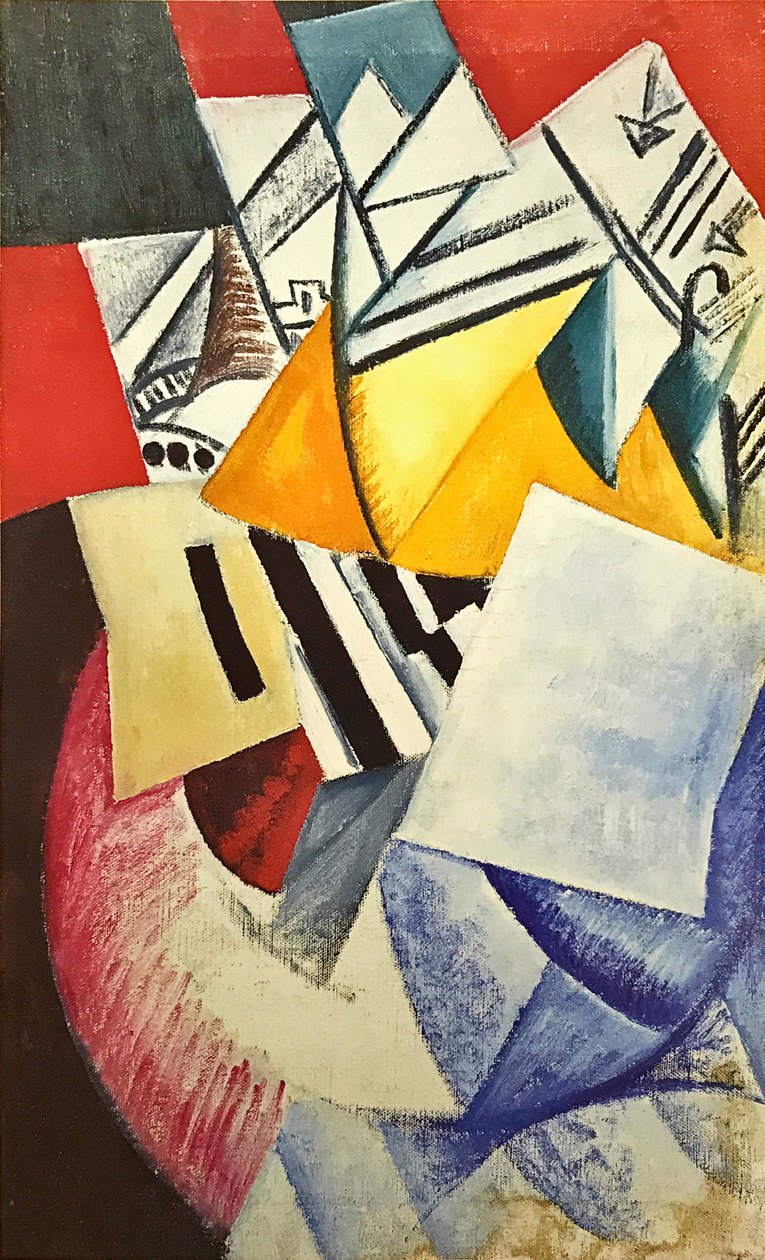Composición con cartas de Olga Rozanova