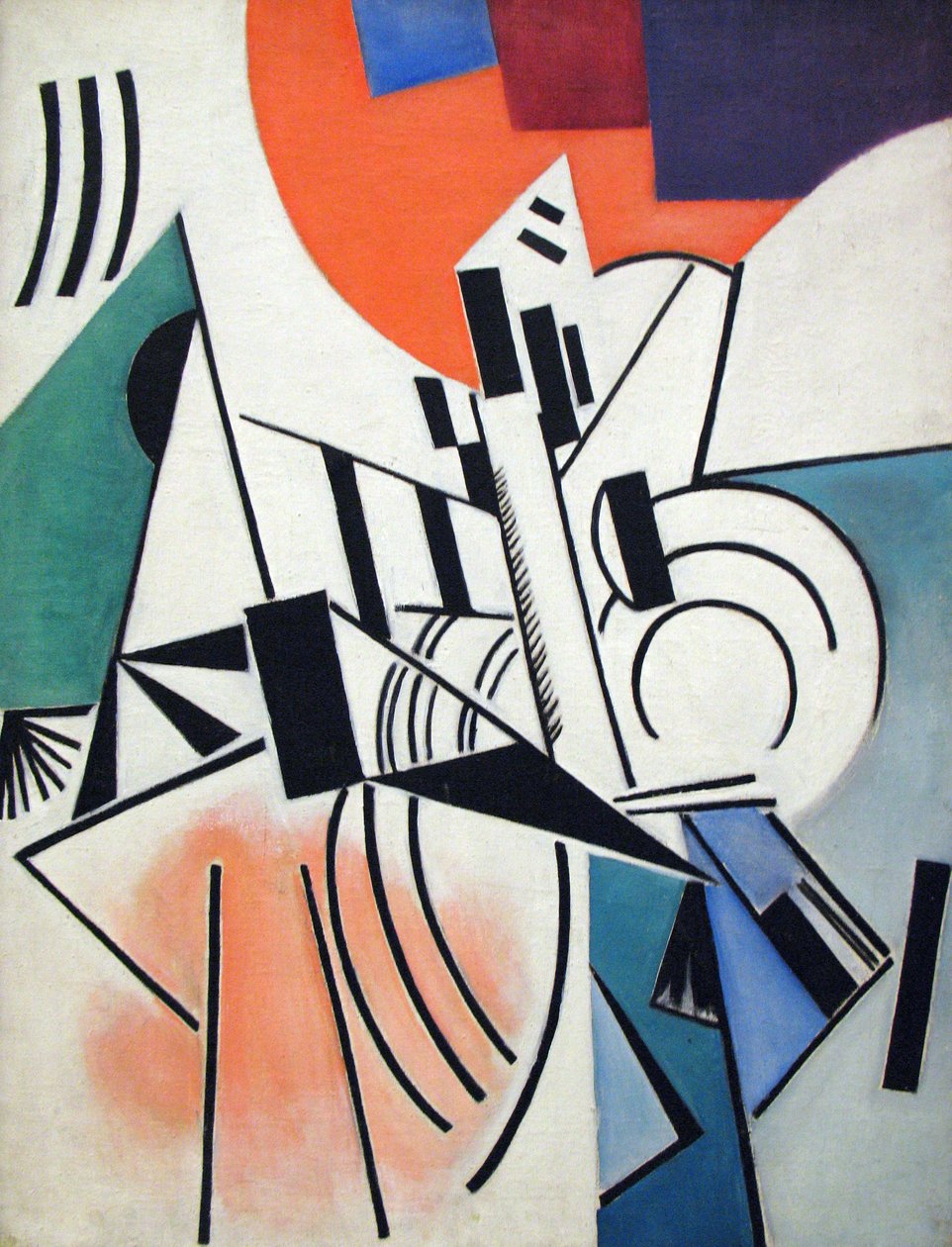Composición no objetiva Suprematismo de Olga Rozanova