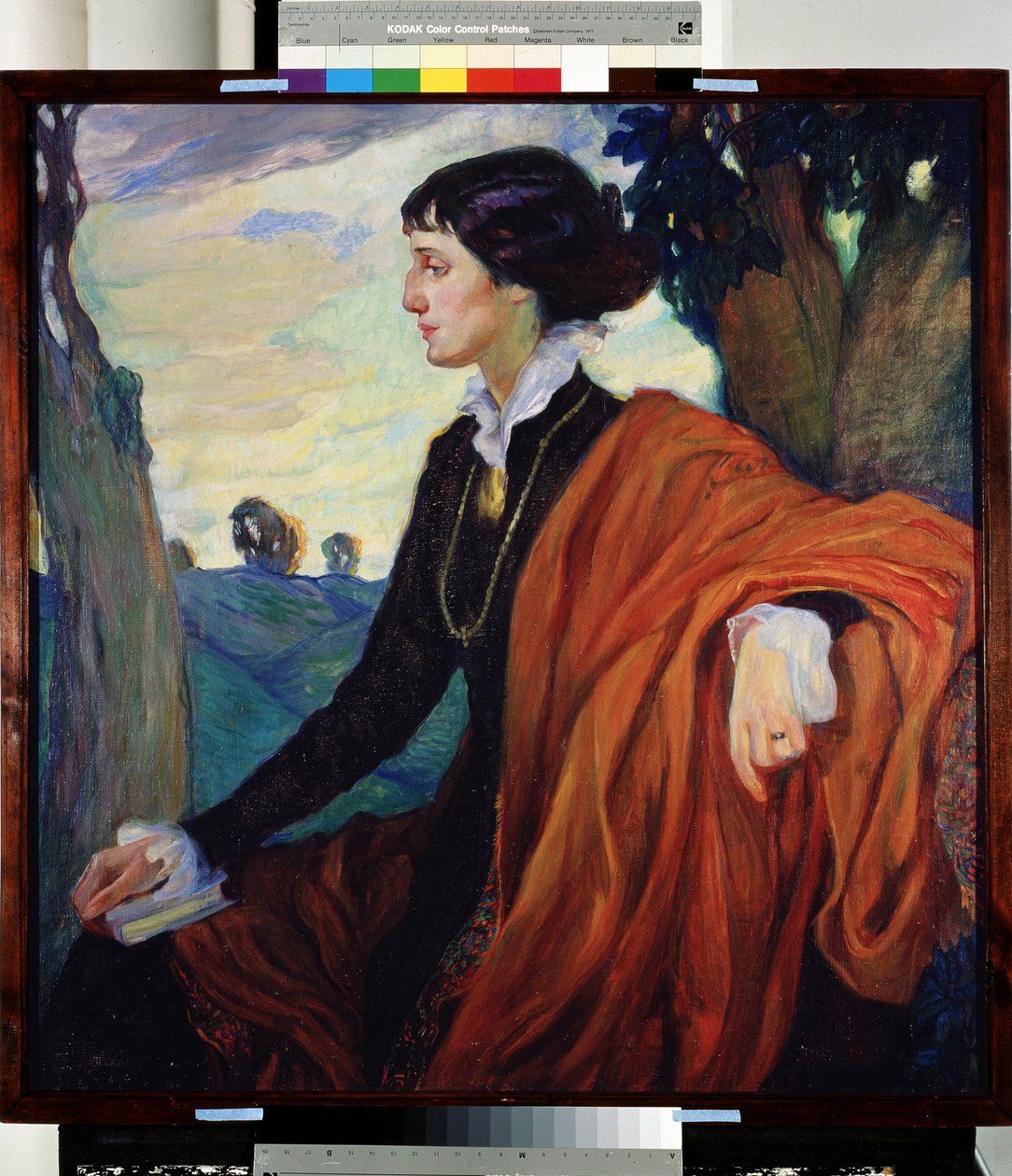 Retrato de la poetisa rusa Anna Ajmátova (Ajmátova) (1889-1966) de Olga Lyudvigovna Della Vos Kardovskaya