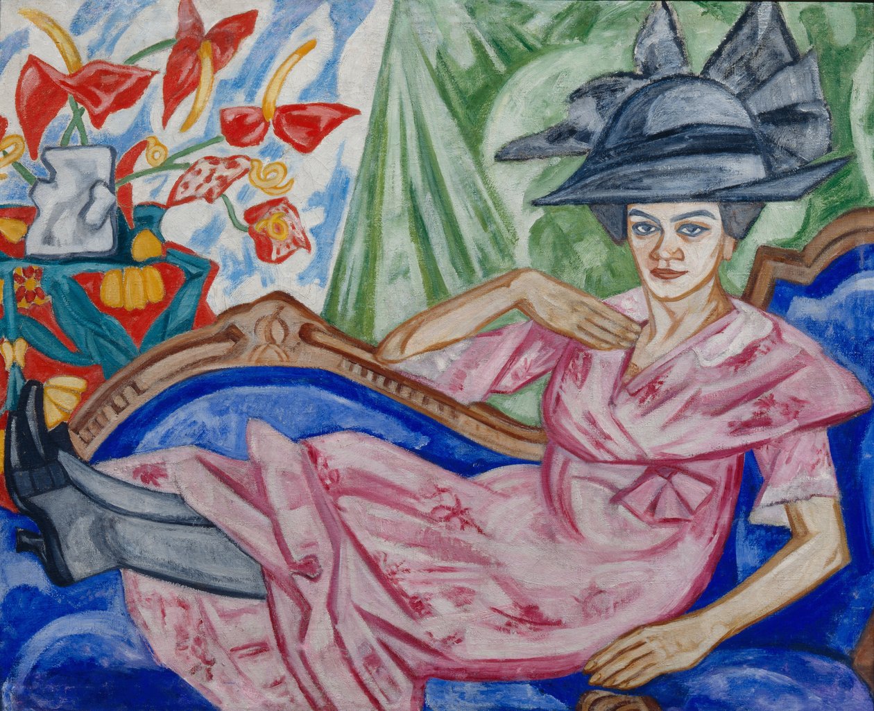 Retrato de la Hermana del Artista, 1912 de Olga Rozanova