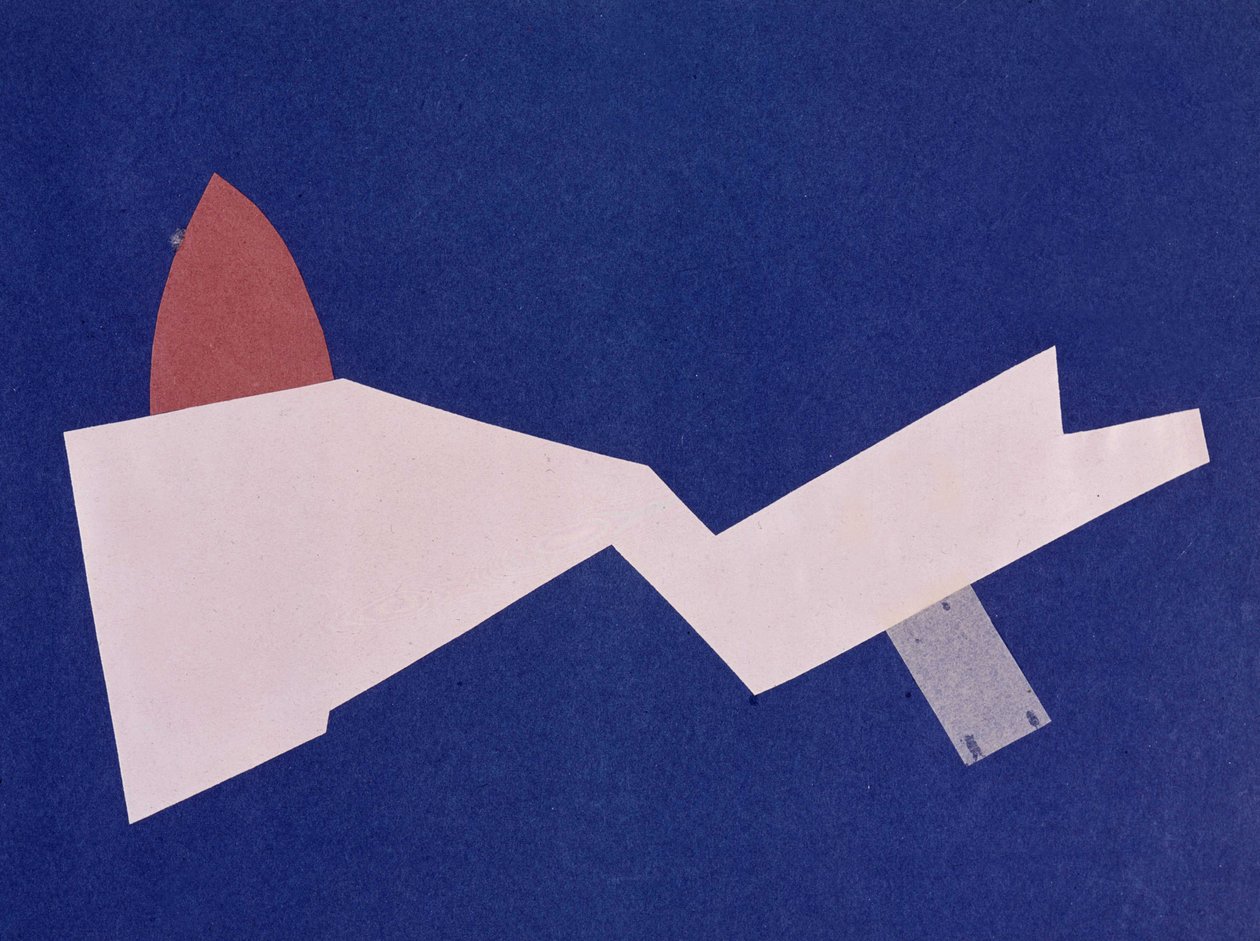 Guerra Universal: Obra de collage de Olga Rosanova, enero de 1916 de Olga Wladimirowna  Rosanowa