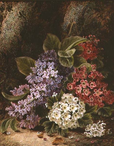 Naturaleza muerta con flores de Oliver Clare