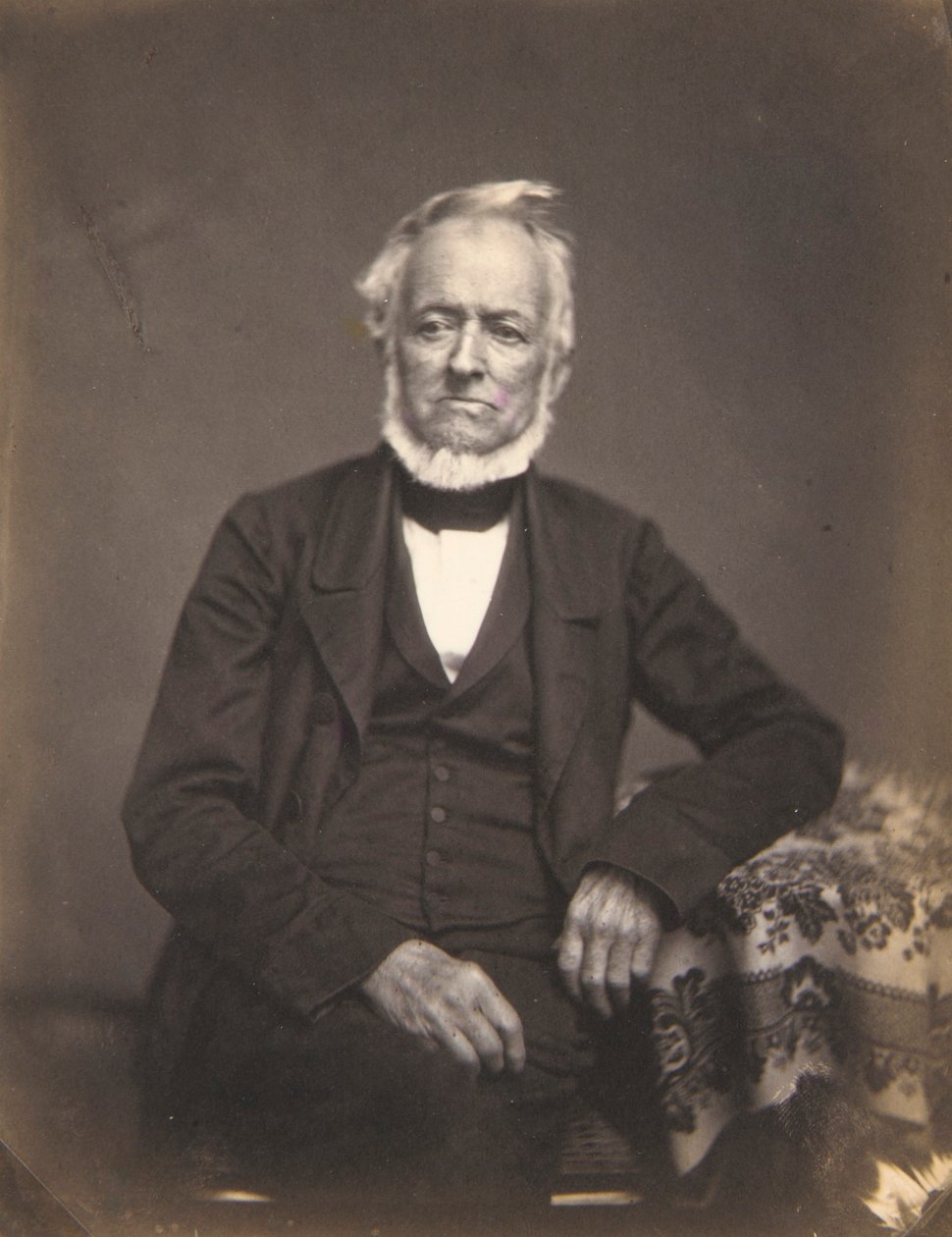 Retrato de un caballero de pelo blanco de Oliver H. Willard