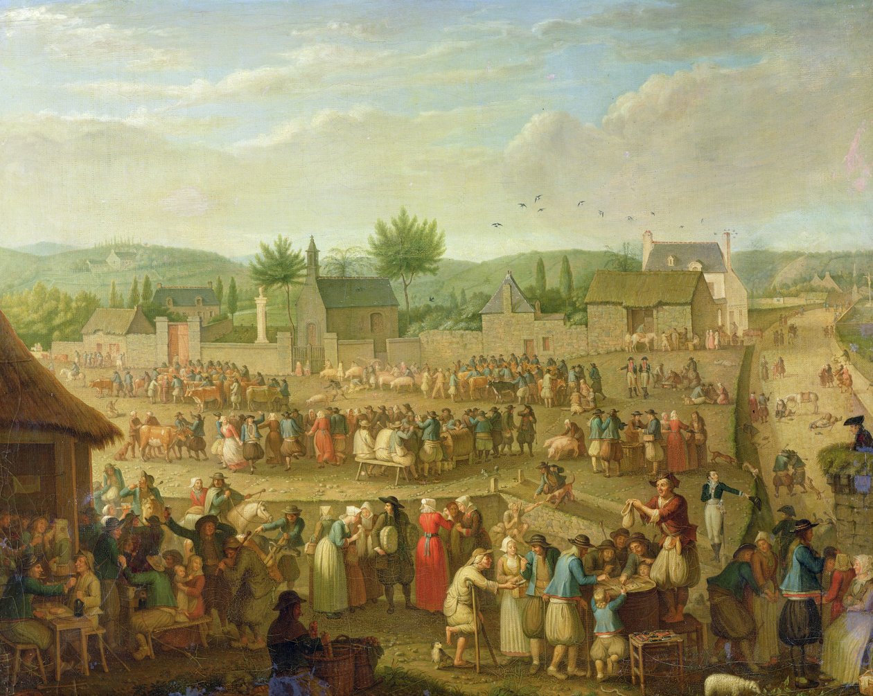 La feria en Quimper, 1810 de Olivier Perrin