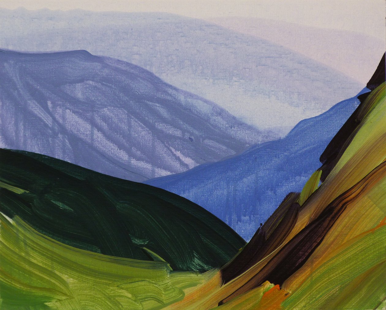 Leukerbad 29, 2014 (acrílico sobre lienzo) de Olivier Morel