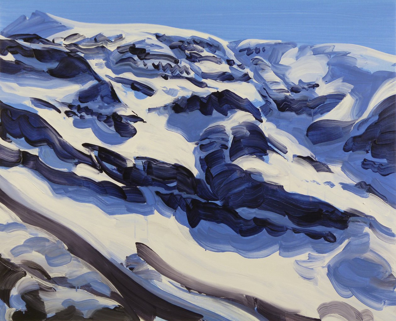 Leukerbad 31, 2014 (acrílico sobre lienzo) de Olivier Morel