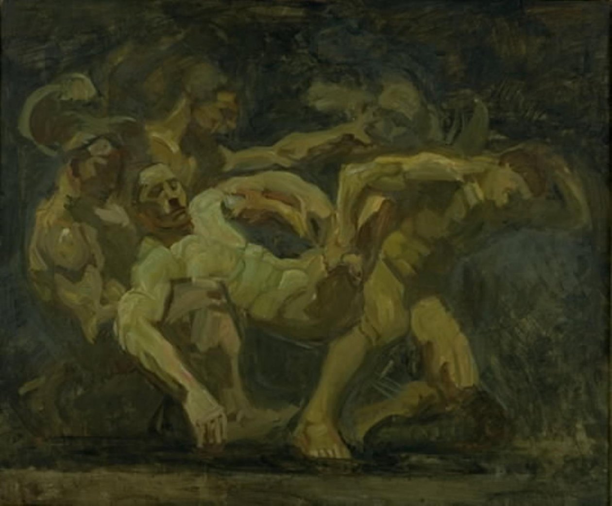 La lucha por el cadáver de Patroclo de Oluf Hartmann