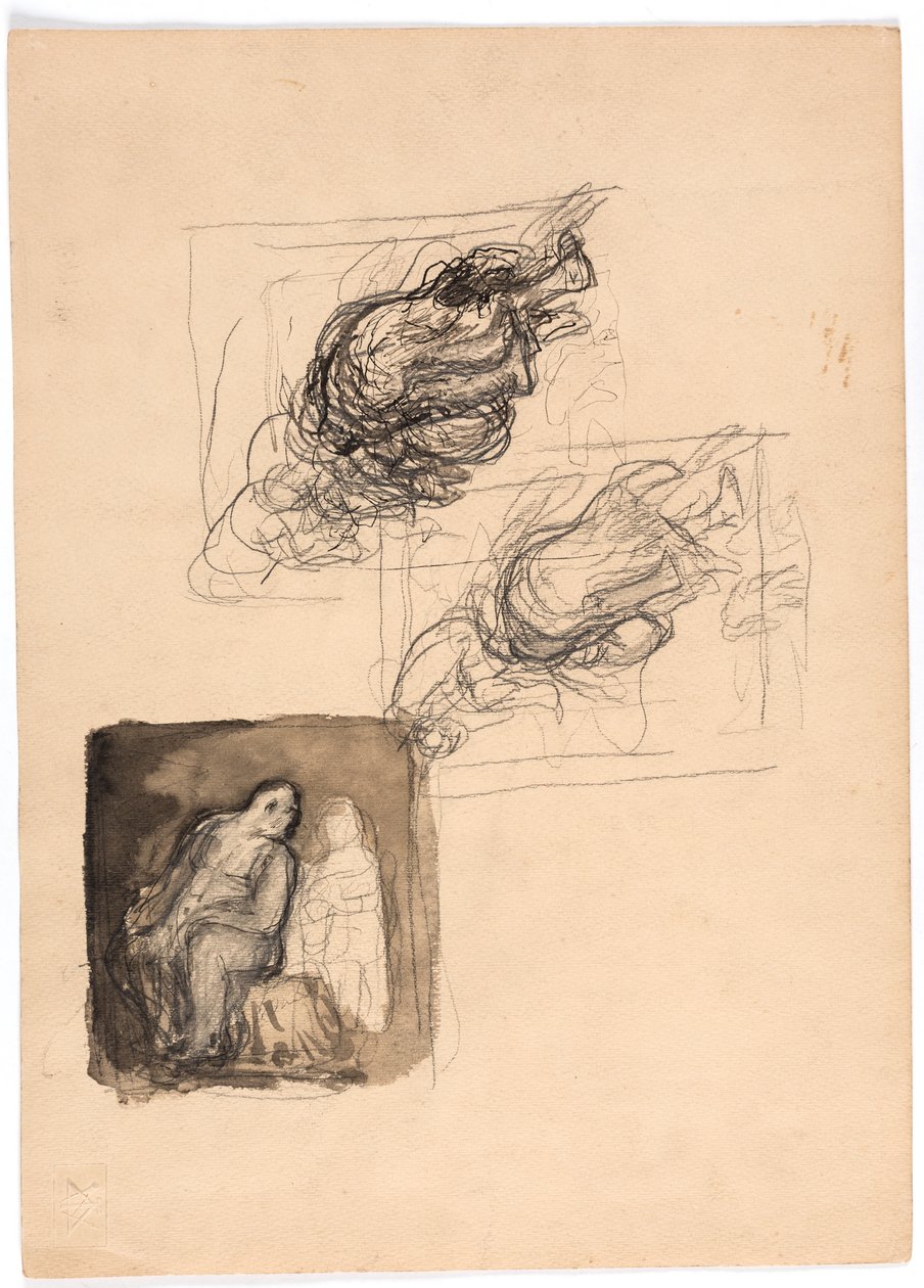 Tres estudios de composición de Oluf Hartmann