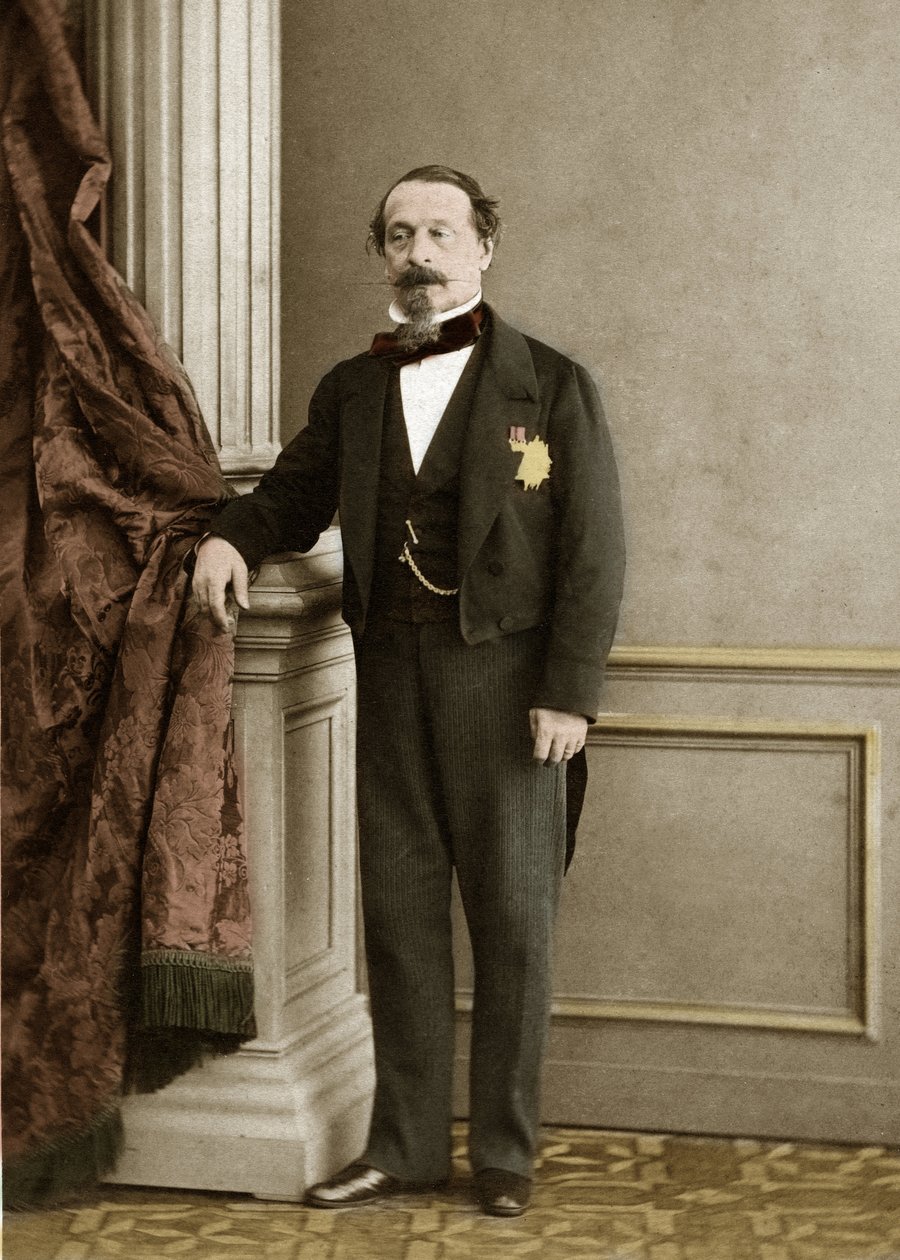 Retrato de Napoleón III por Olympe Aguado de las Marismas (1827-1894) - coloración posterior de Olympe Aguado