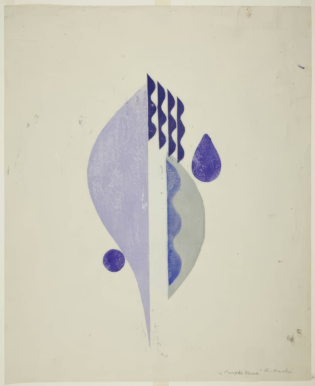 Flor morada de Onchi Kôshirô