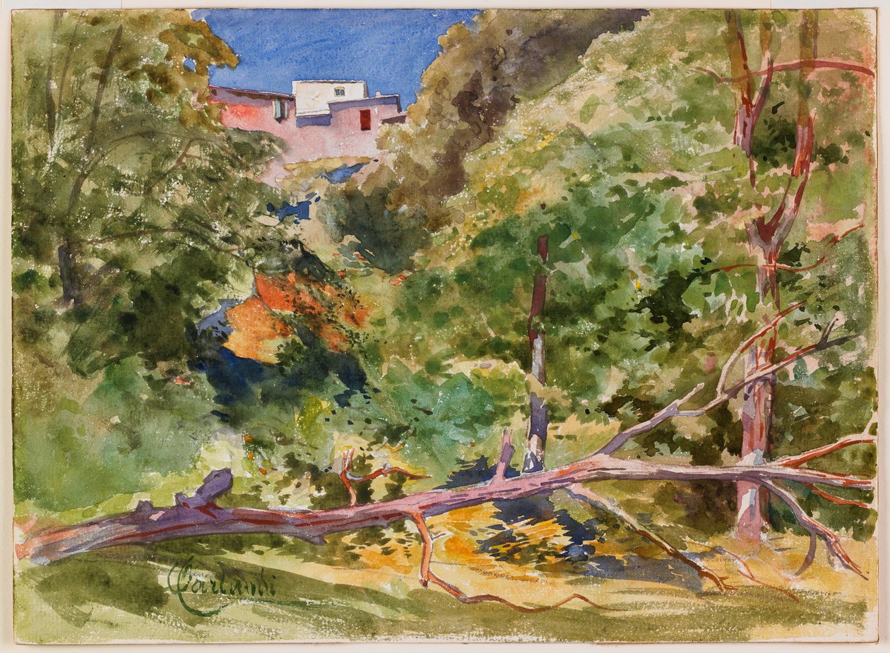 Paisaje Rústico de Onorato Carlandi