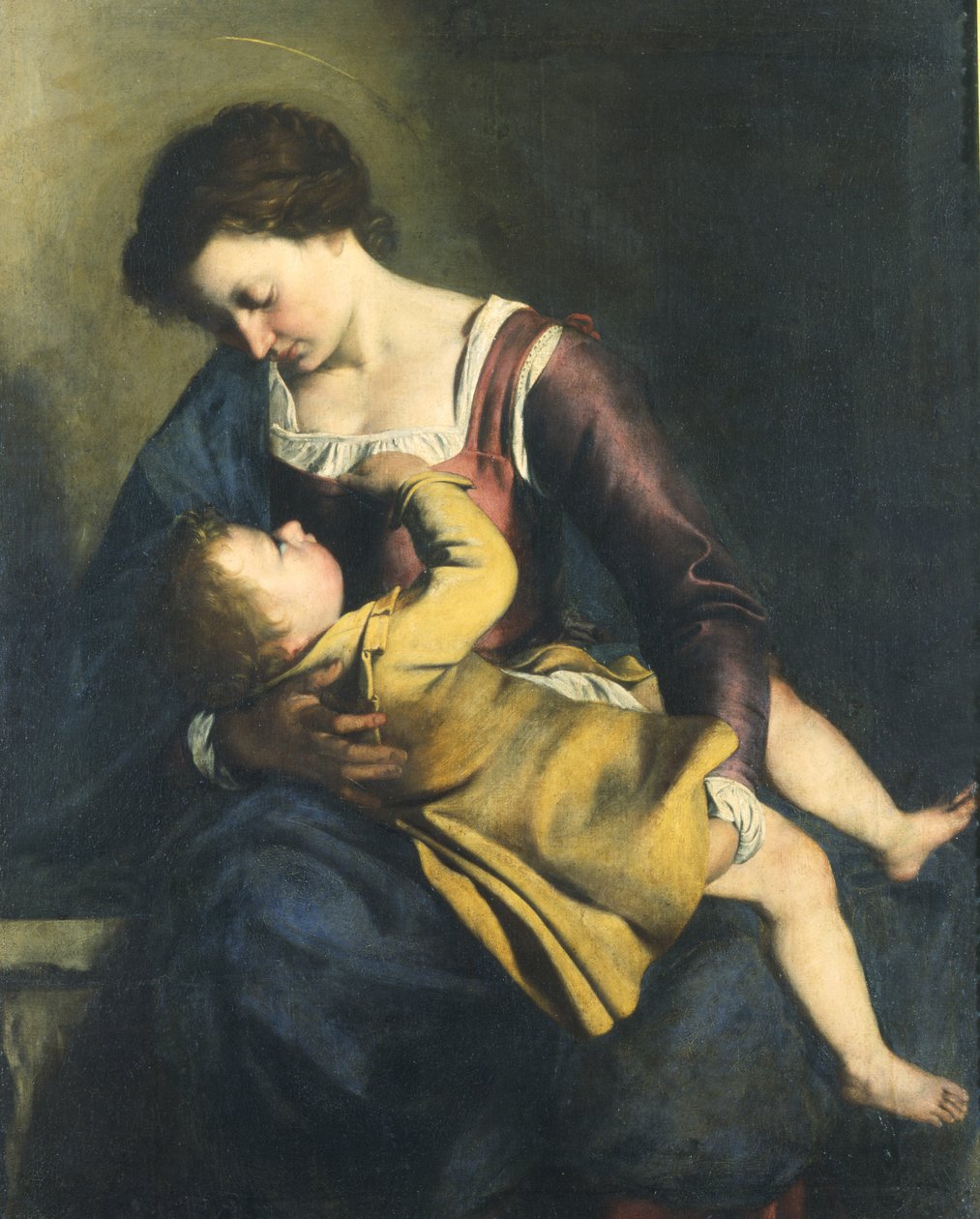 Madonna y Niño de Orazio Gentileschi