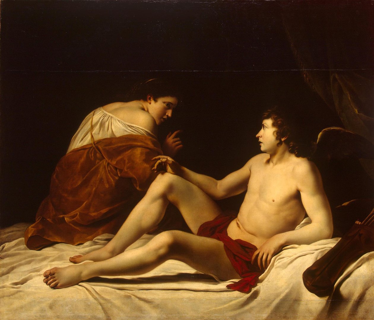 Cupido y Psique de Orazio Gentileschi