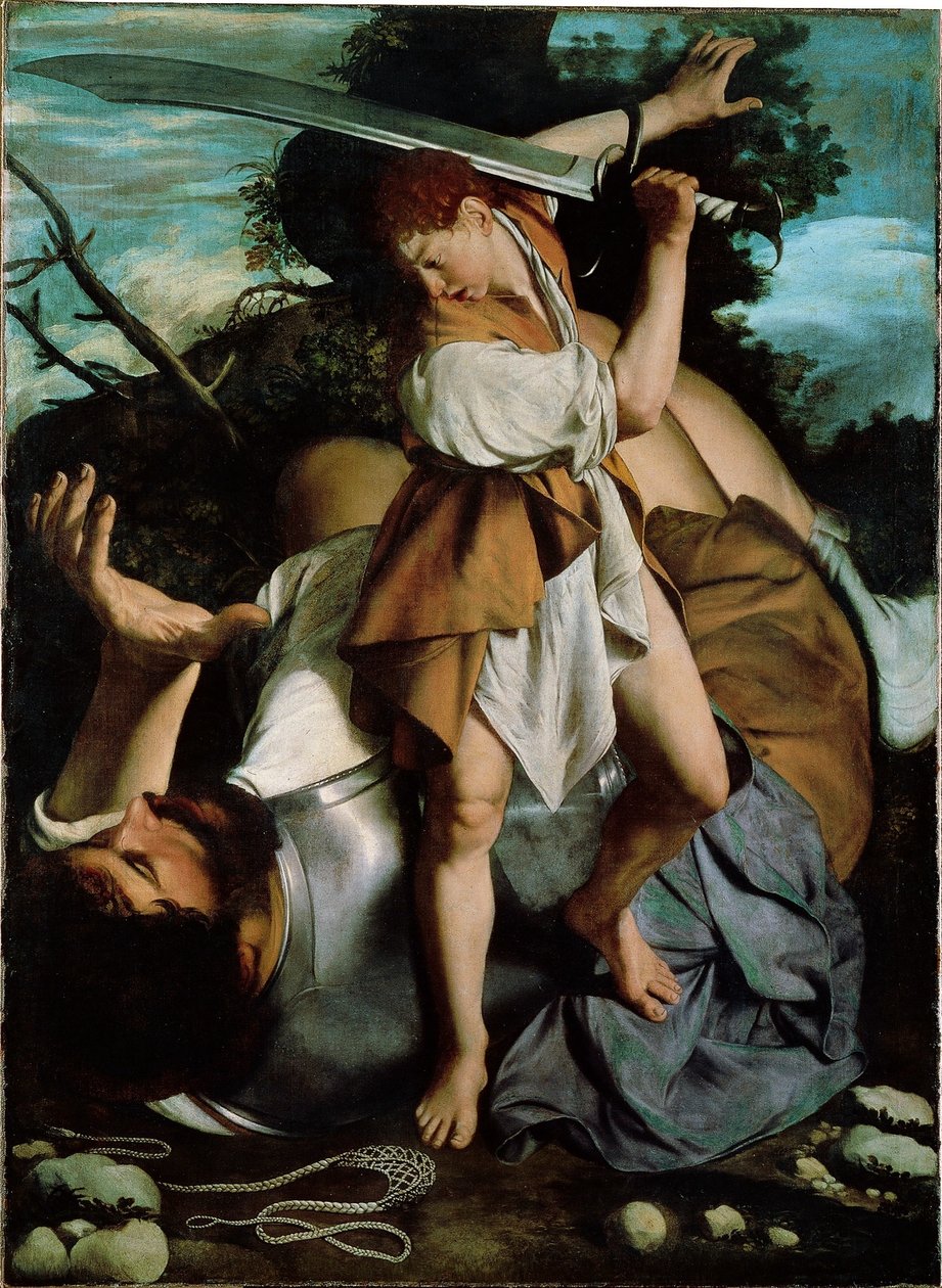 David y Goliat de Orazio Gentileschi
