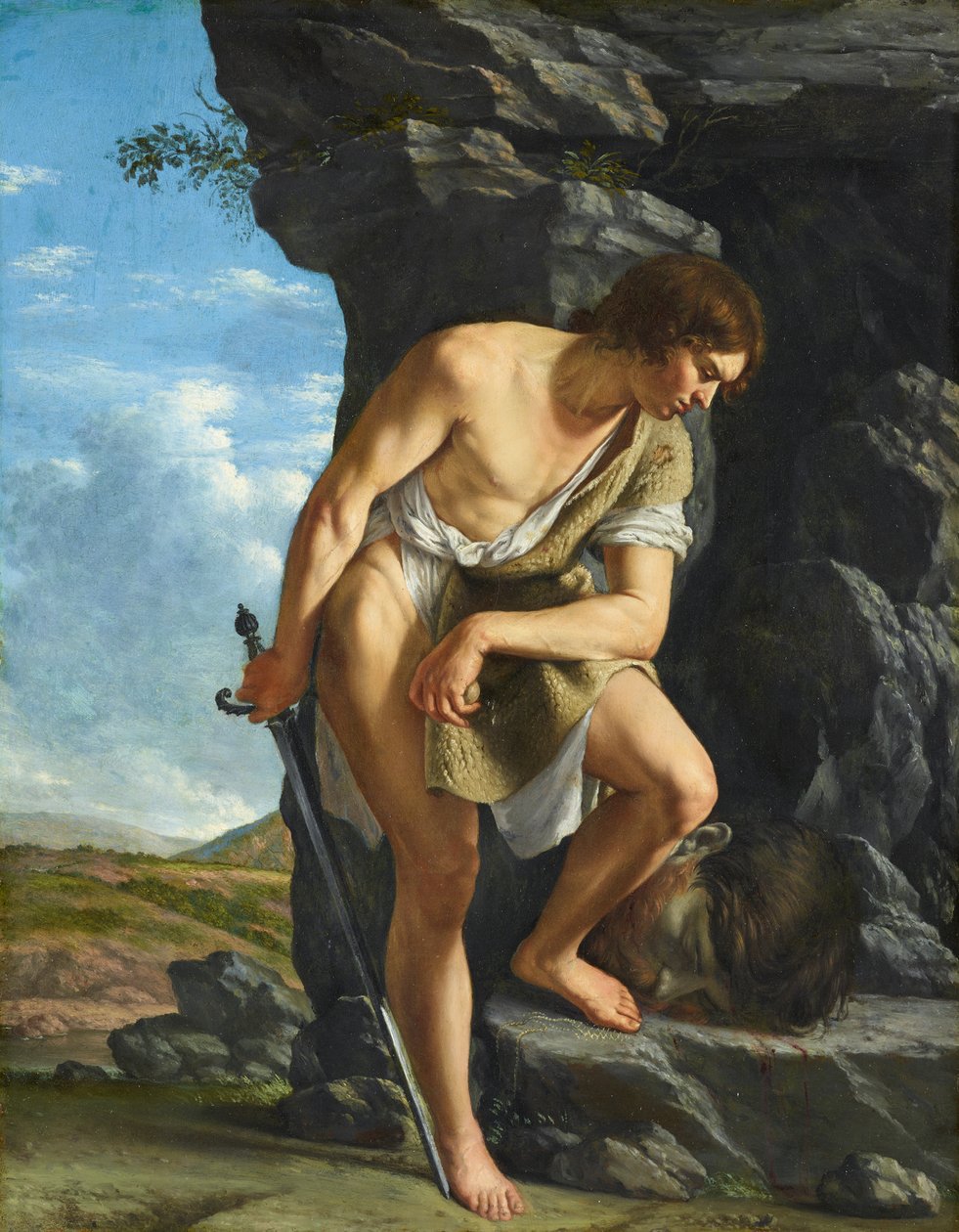 David con la cabeza de Goliat de Orazio Gentileschi