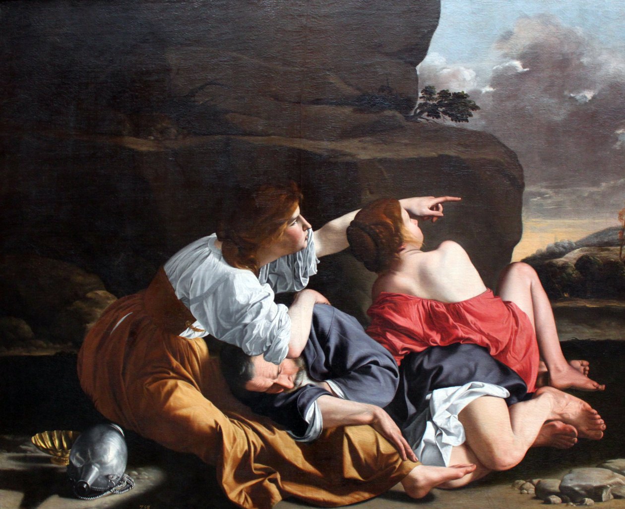 Alemán: Lot und seine Töchter Lot y sus hijas de Orazio Gentileschi