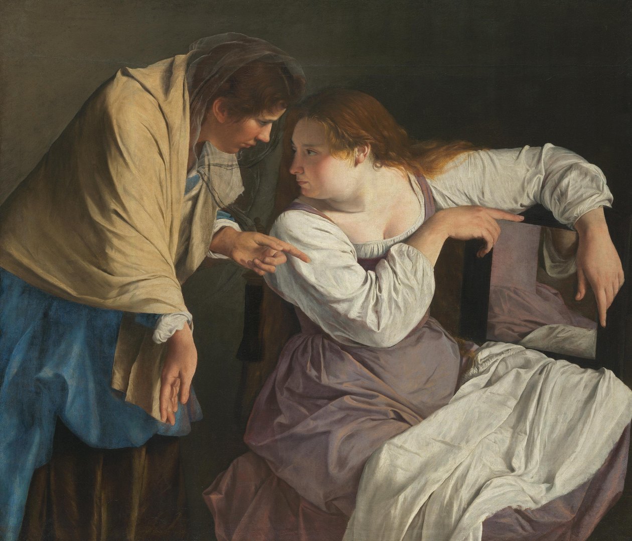 Marta reprende a su hermana María de Orazio Gentileschi