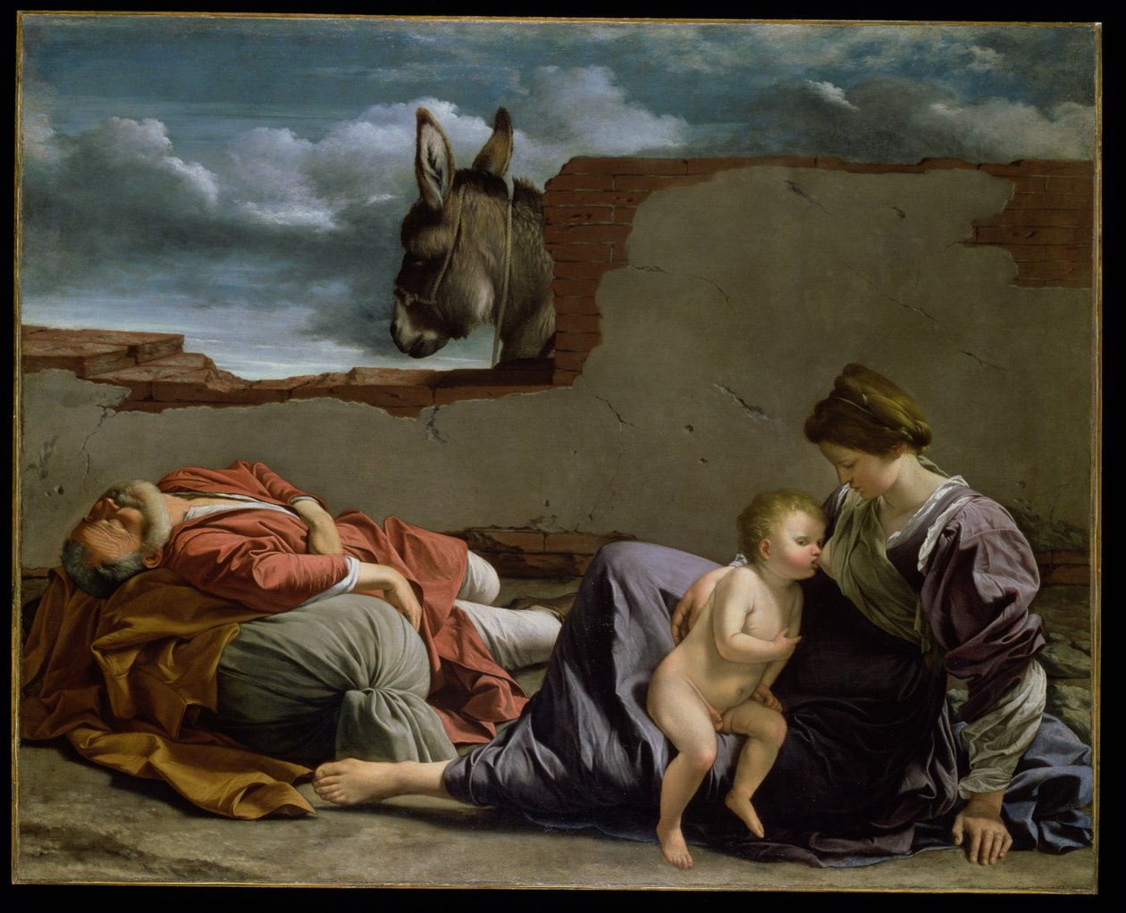 Descanso en la Huida a Egipto, 1615-1621 de Orazio Gentileschi