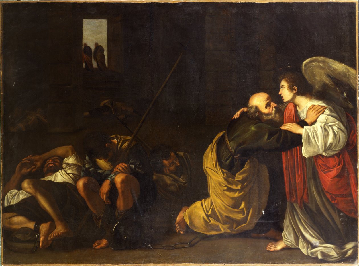 La liberación de San Pedro de Orazio Gentileschi
