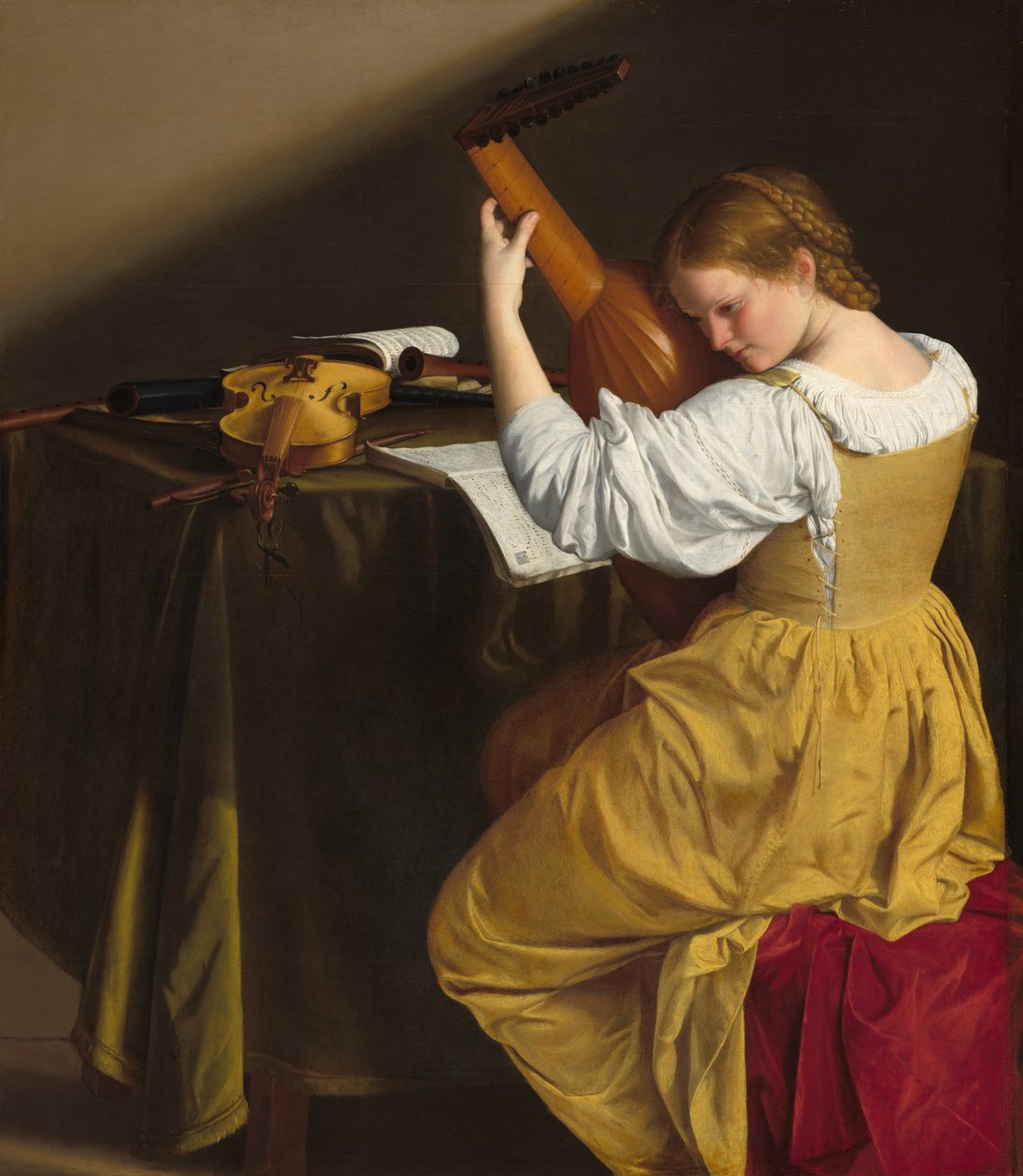 El Jugador de Laúd de Orazio Gentileschi