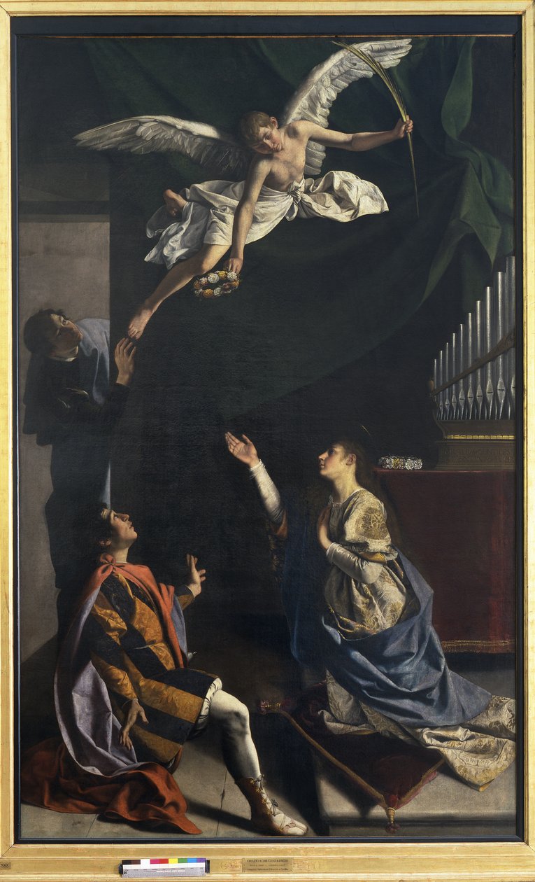 Los mártires Cecilia, Valeriano y Tiburcio de Orazio Gentileschi