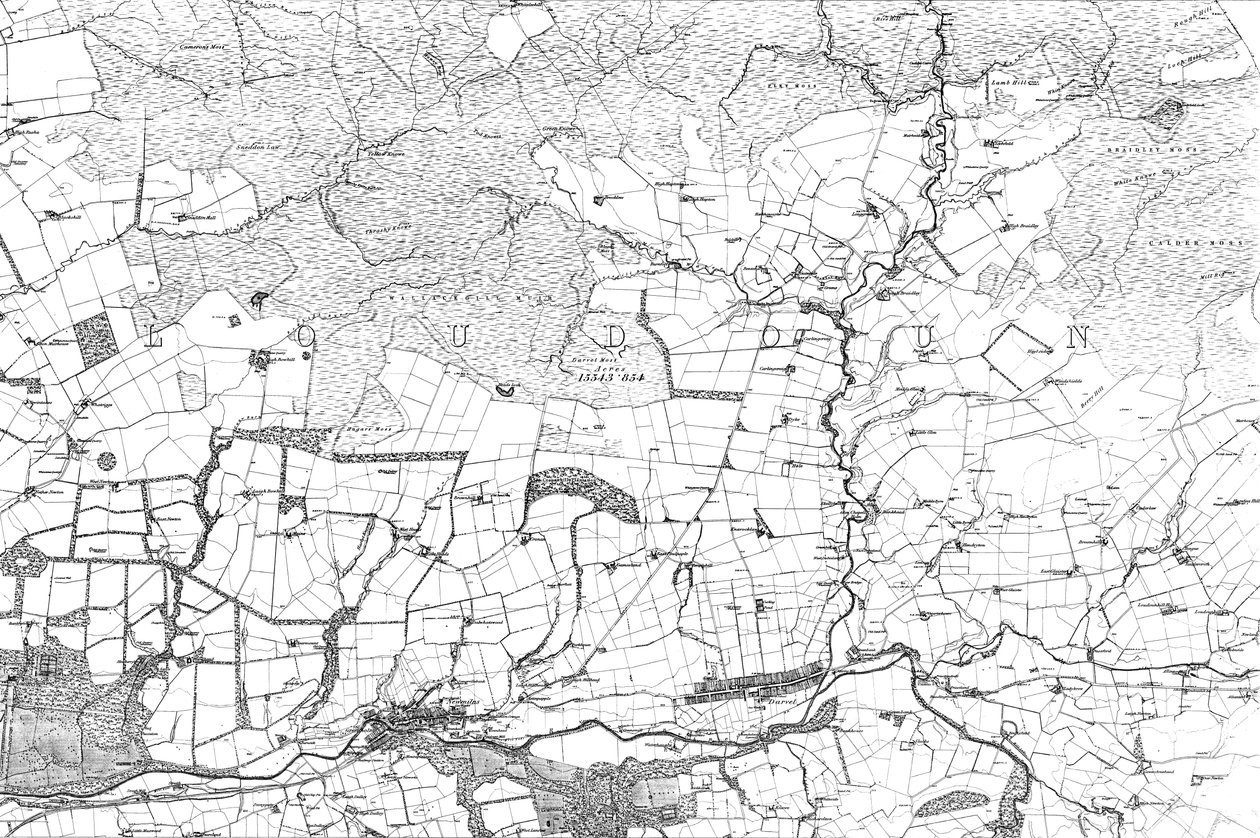 Mapa de Ayrshire de Ordnance Survey