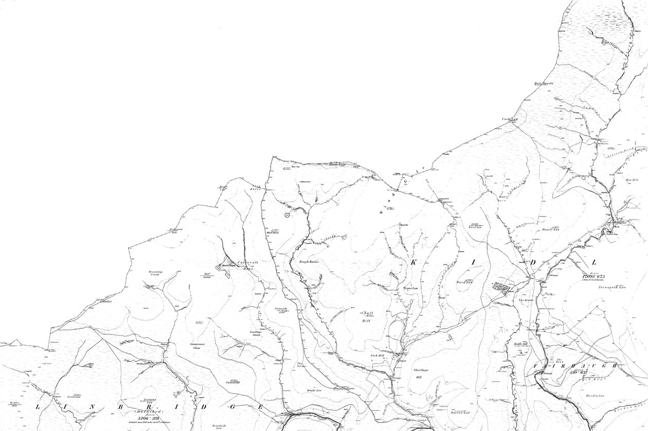 Mapa de Northumberland de Ordnance Survey