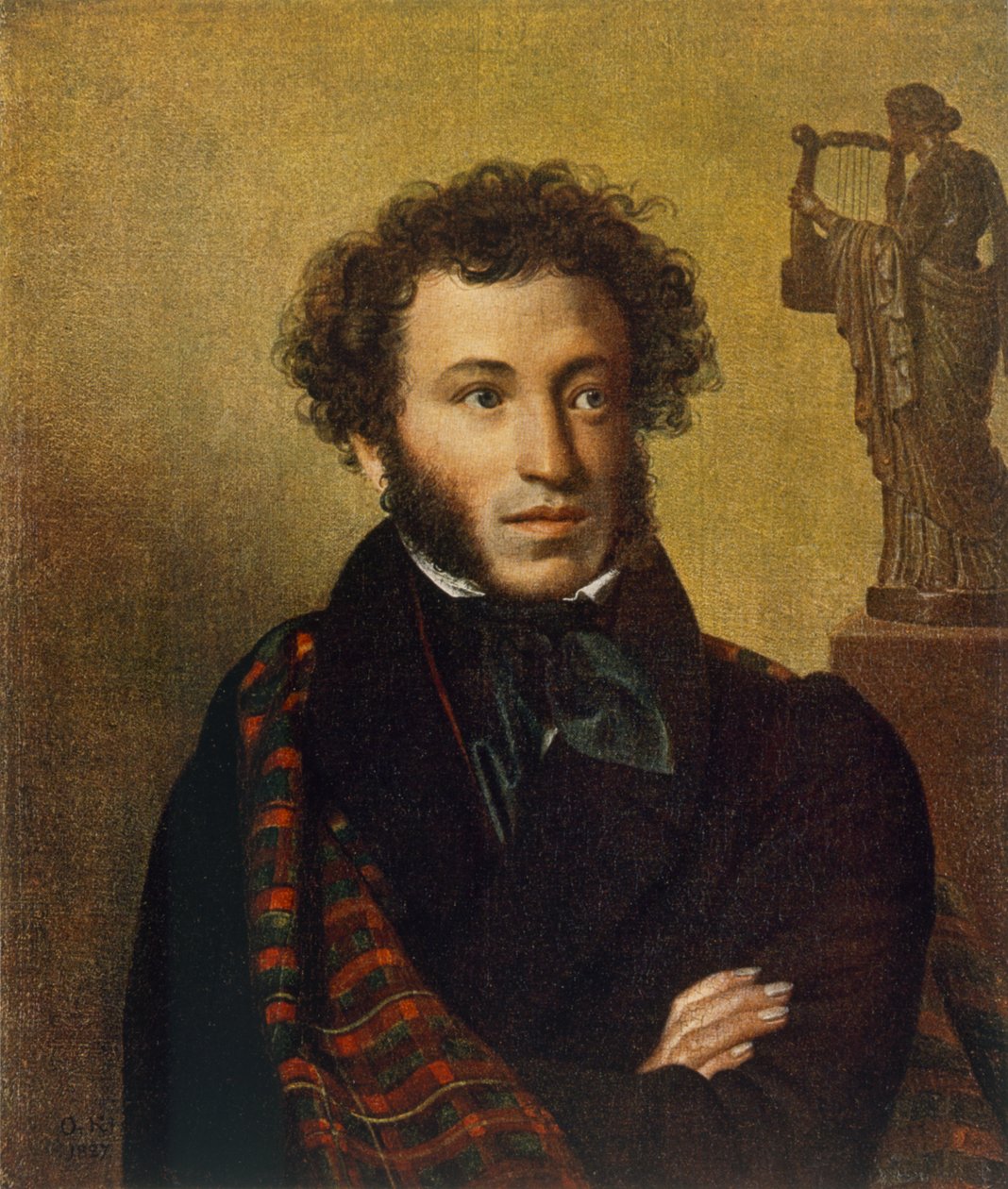 Retrato de Alexander Pushkin, 1827 de Orest Adamovich Kiprensky