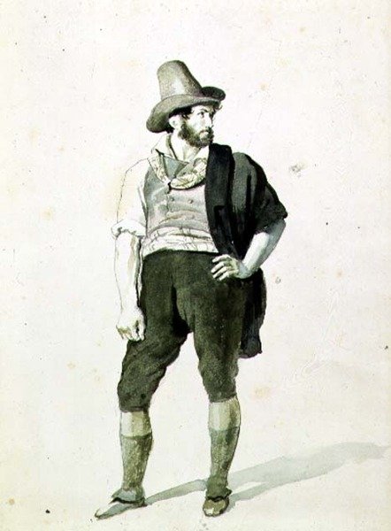 El joven italiano, c.1834 de Orest Adamovich Kiprensky
