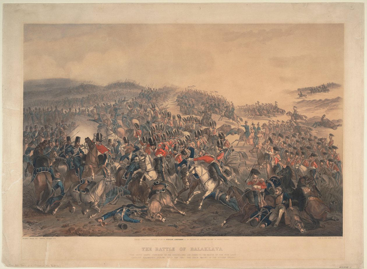 La Batalla de Balaclava el 25 de octubre de 1854, 1855 de Orlando Norie