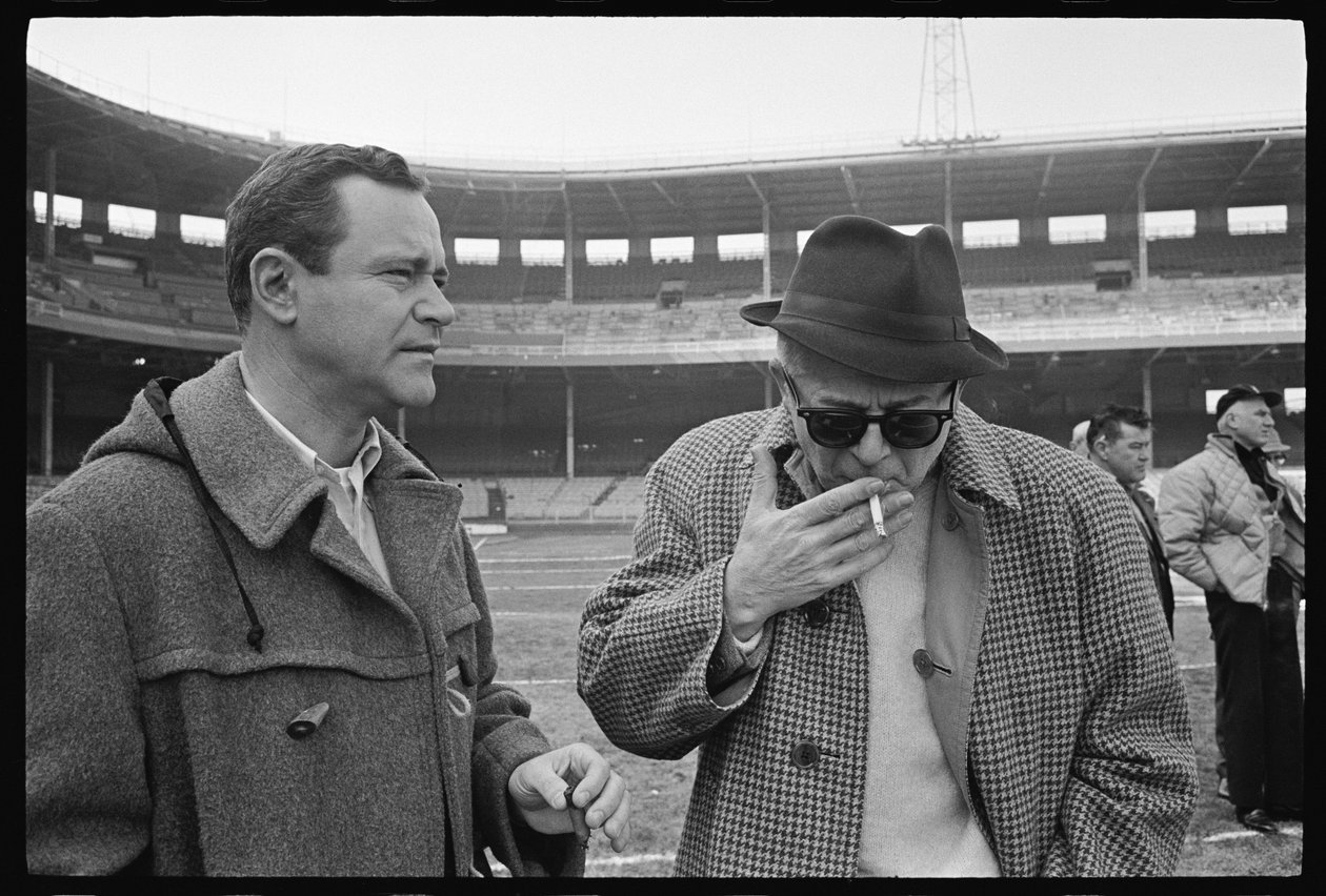 Billy Wilder y Jack Lemmon en el set de 