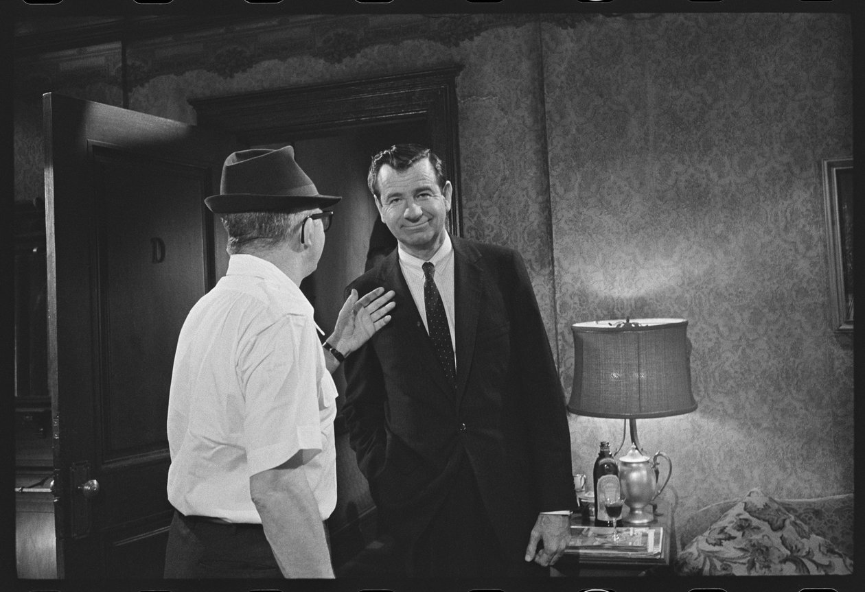 Billy Wilder y Walter Matthau en el set de 