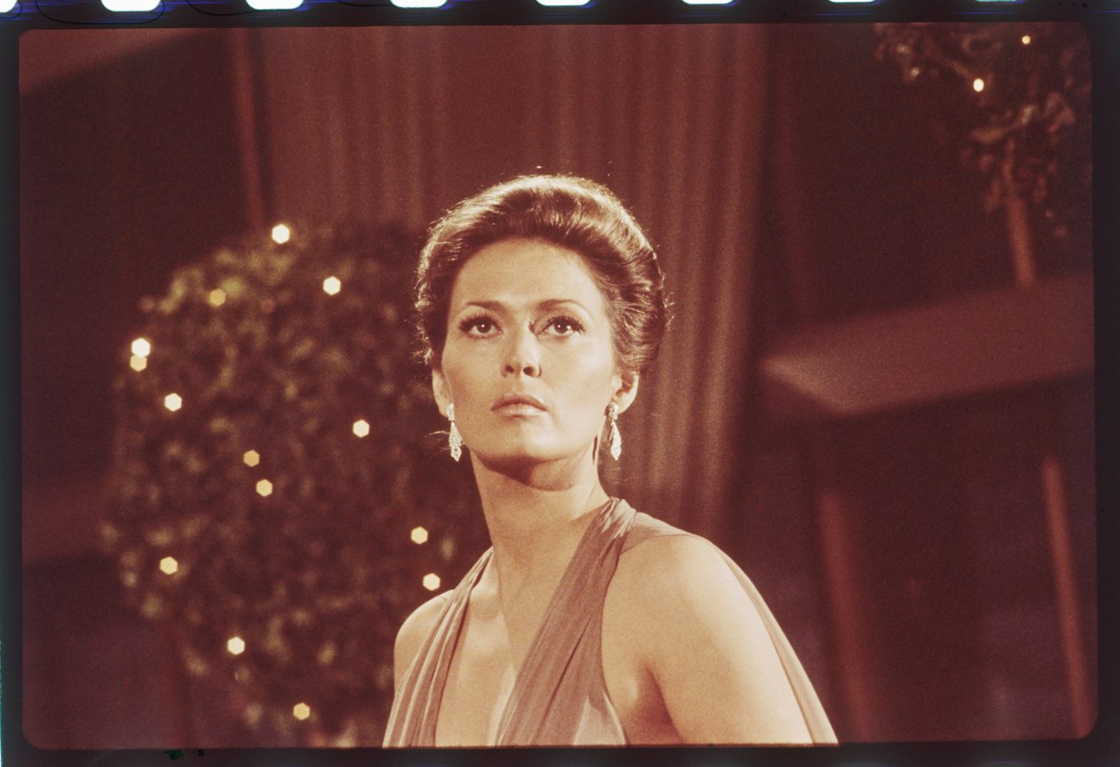 Faye Dunaway en el set de 