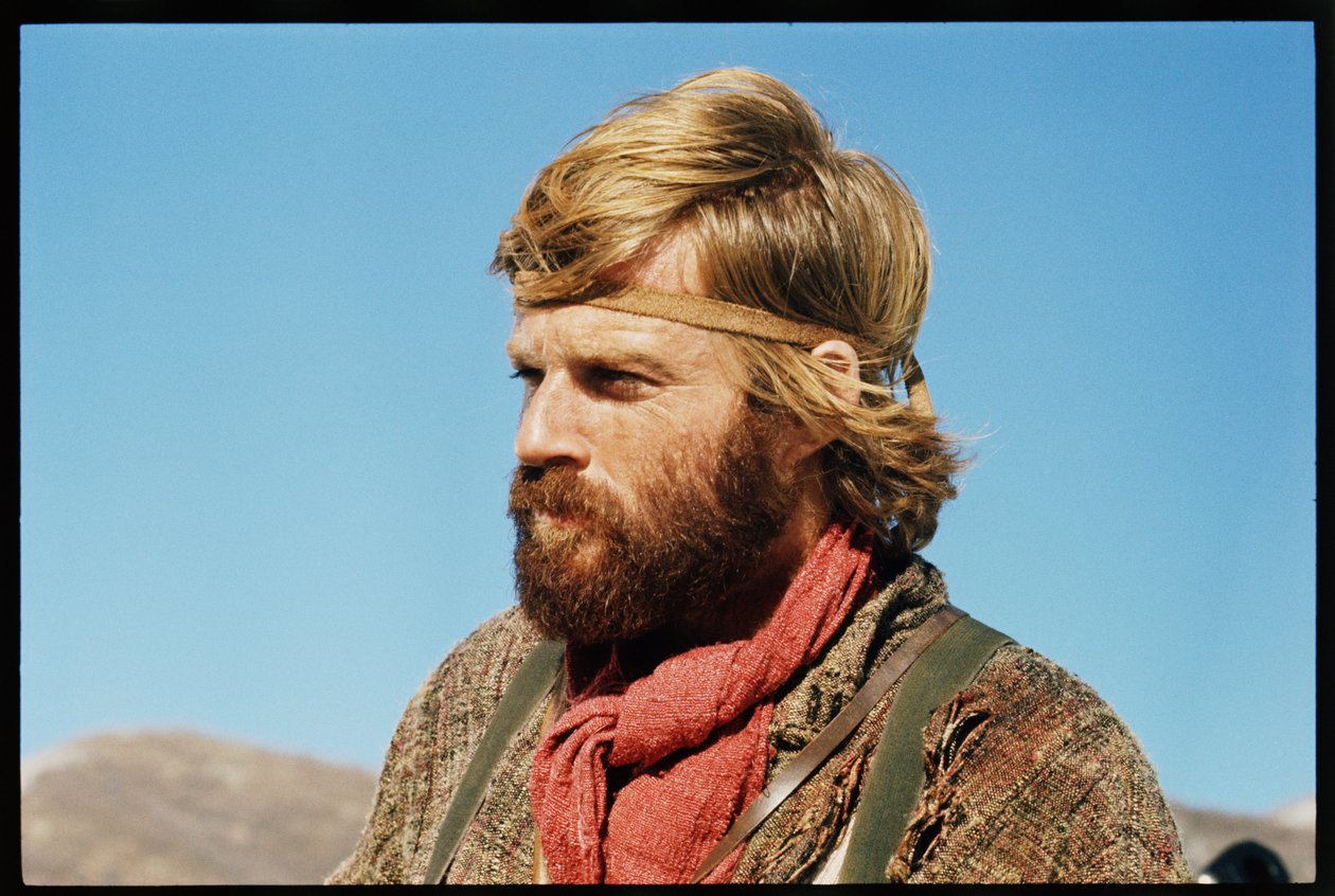 Robert Redford en el set de 