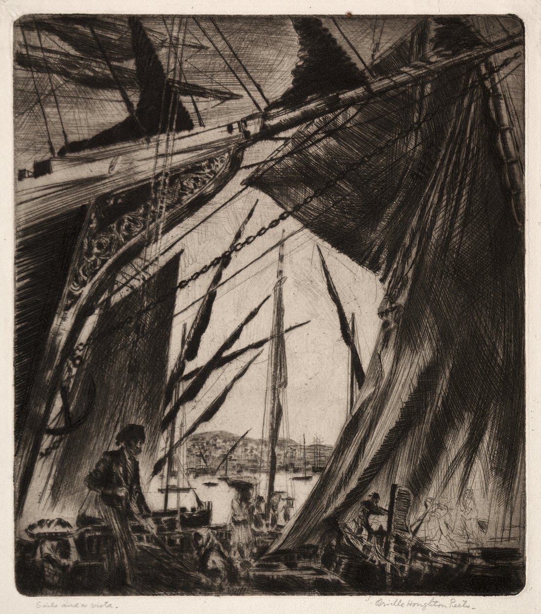 Velas y una vista de Orville Houghton Peets