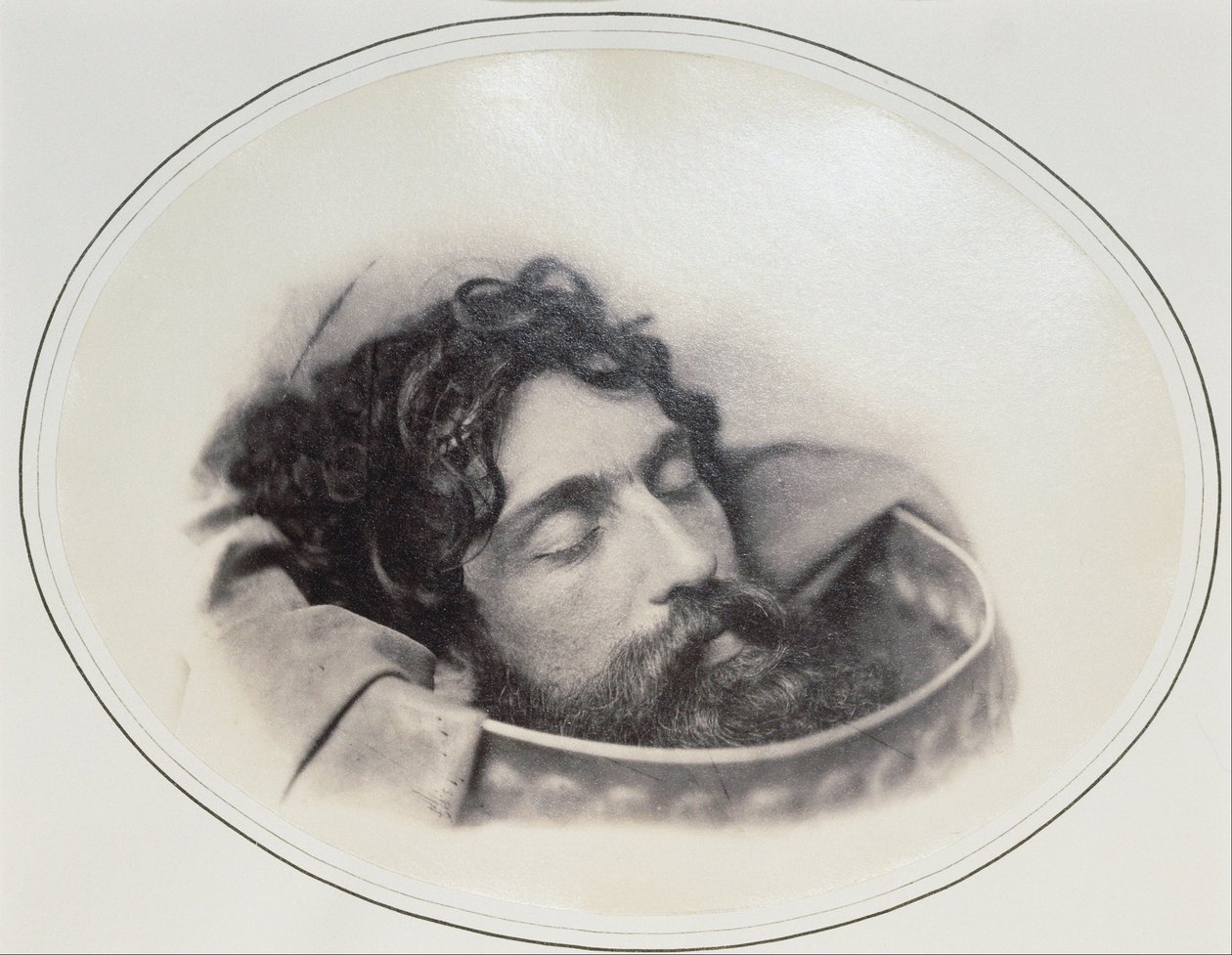 Estudio de la Cabeza de Juan el Bautista en una Bandeja de Oscar Gustav Rejlander