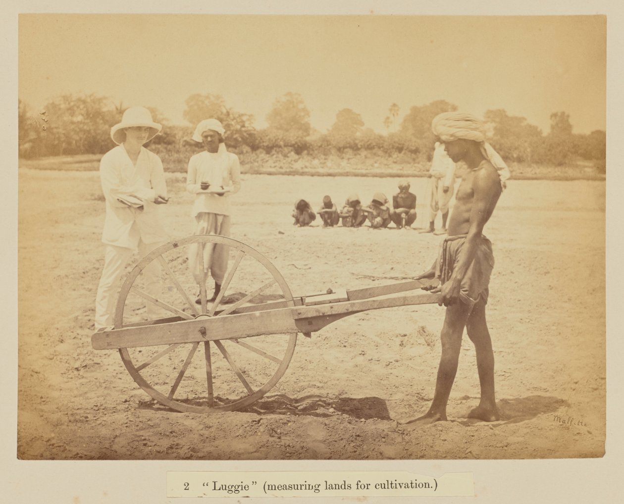 Luggie" (medición de las tierras de cultivo) de Oscar Jean Baptiste Mallitte