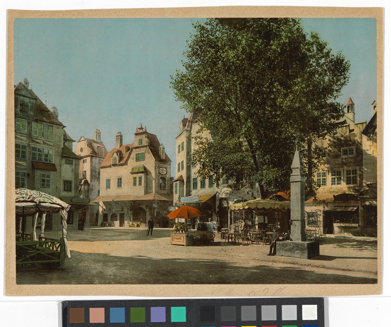 Vista del «Hoher Markt» en la Exposición Internacional de Música y Teatro de Oscar Kramer